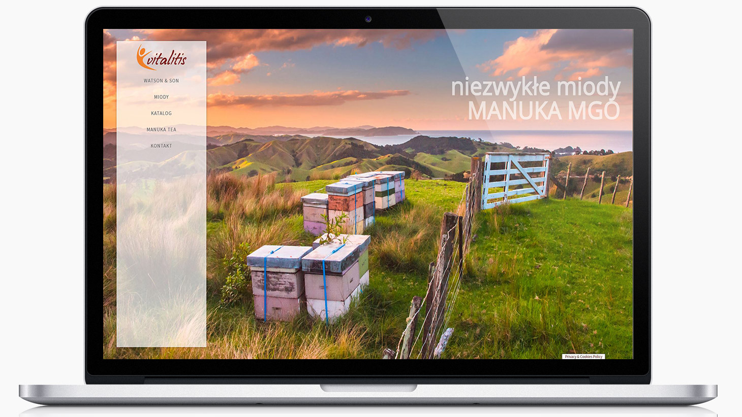 strona www Vitalitis - miody manuka | tomeson
